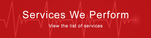 View list of services we perform
