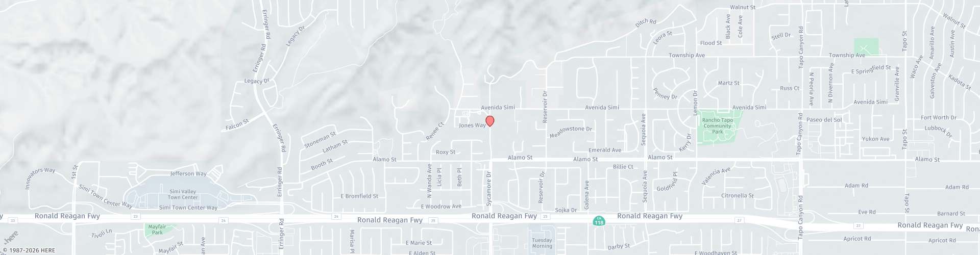 Location Map: 2925 Sycamore Drive Simi Valley, CA 93065