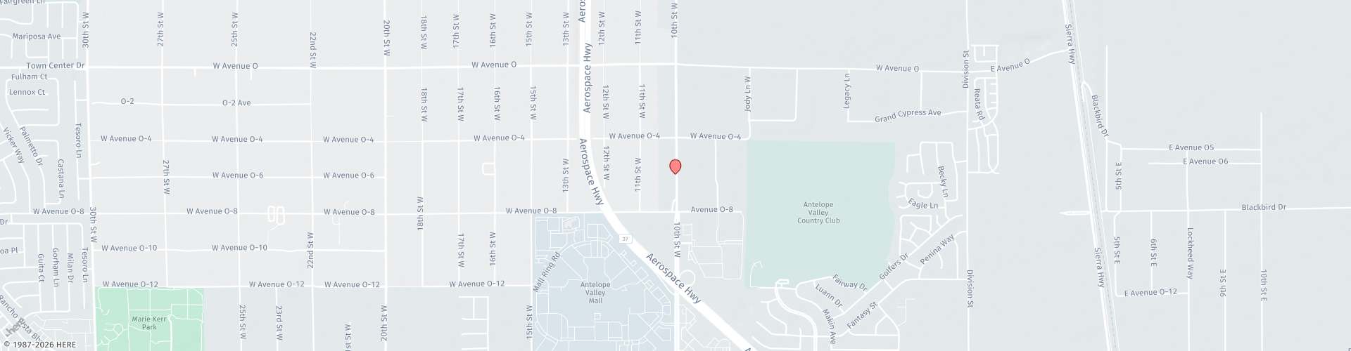Location Map: 40005 10th St West Palmdale, CA 91355